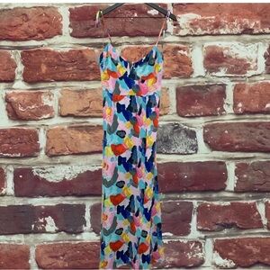 BUDDY LOVE ESSEX PICASSO WOMEN'S MULTICOLOR ABSTRACT SLEEVELESS MAXI DRESS